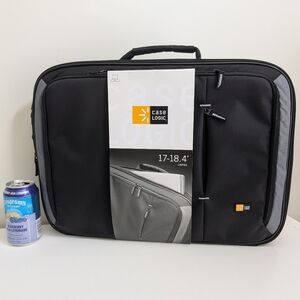 NWT Case Logic 18" Laptop Bag Black 3200926